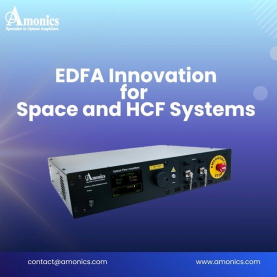 High-Power EDFA for Space Links & Hollow-Core Fiber